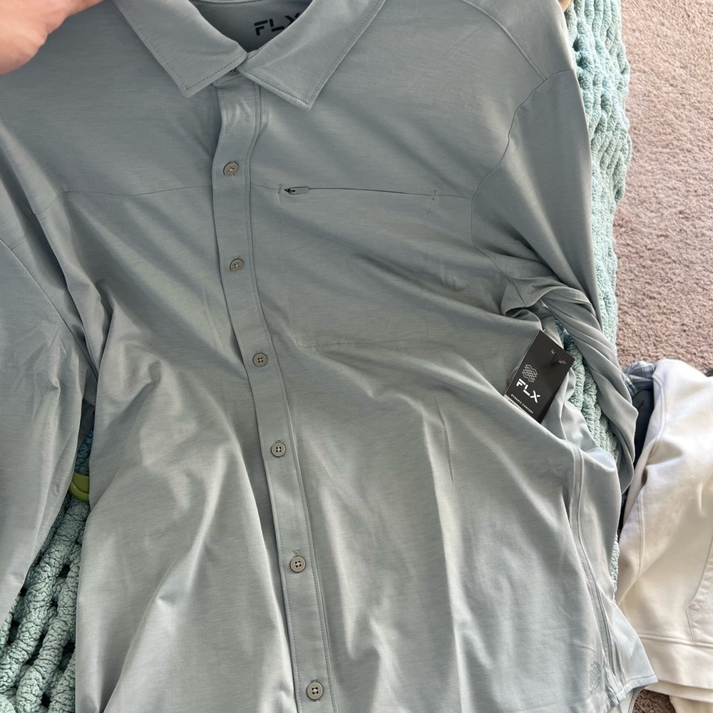 Men's Casual Button Down Shirt - Slate Gray